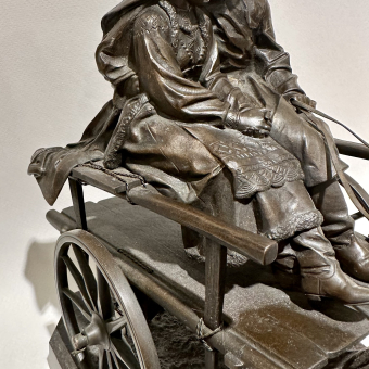 Скульптура "Русская пара в бричке", Германия, 1903 г., Вольф А.М.